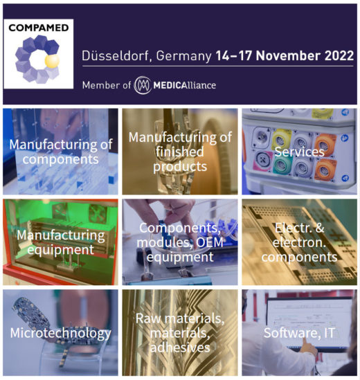 「COMPAMED2022」（ドイツ）に出展します（11/14-17）